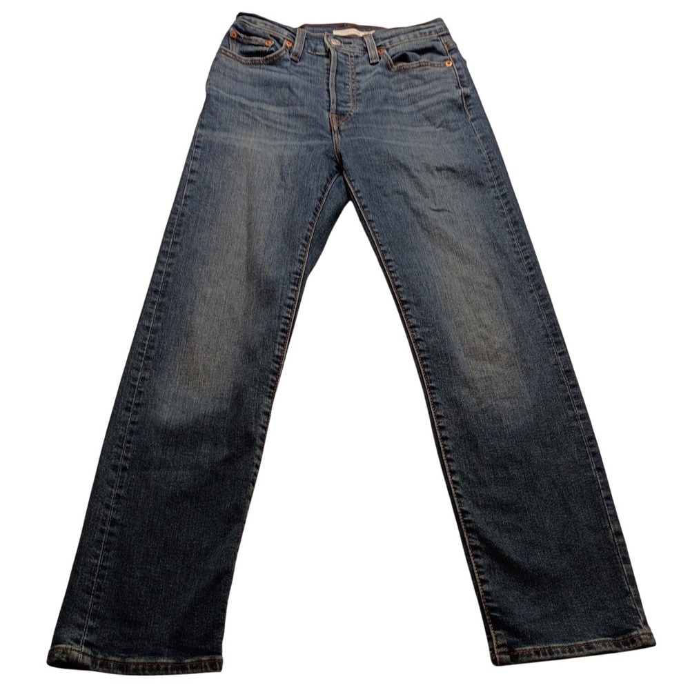 Levi's Wedgie Straight Women's Jeans High Rise Blue Size 26 Classic Denim